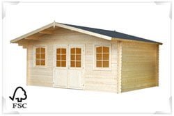 FSC Certified log cabin