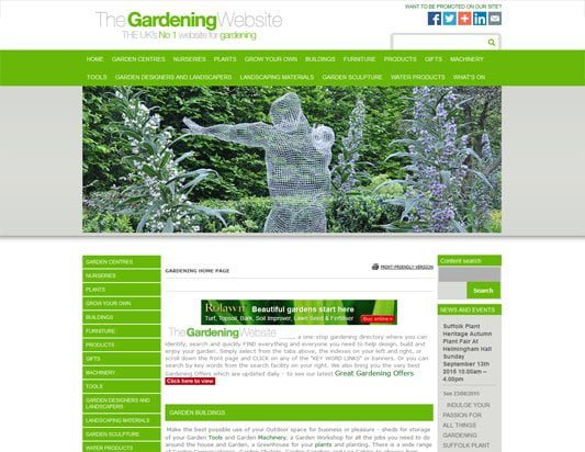The Gardening Website