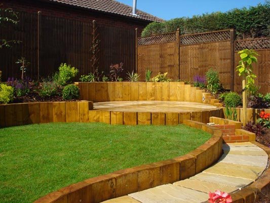 Terracing a sloping garden