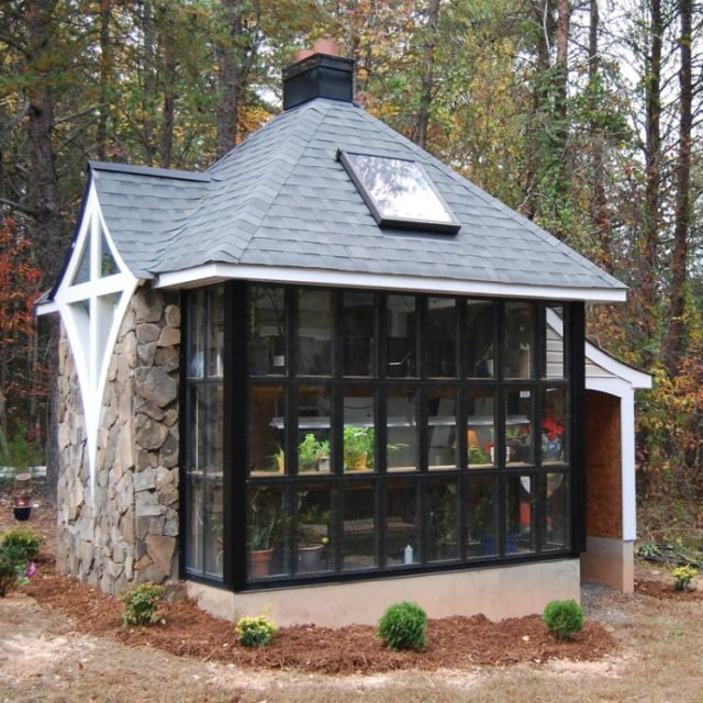 Jeff's greenhouse cabin