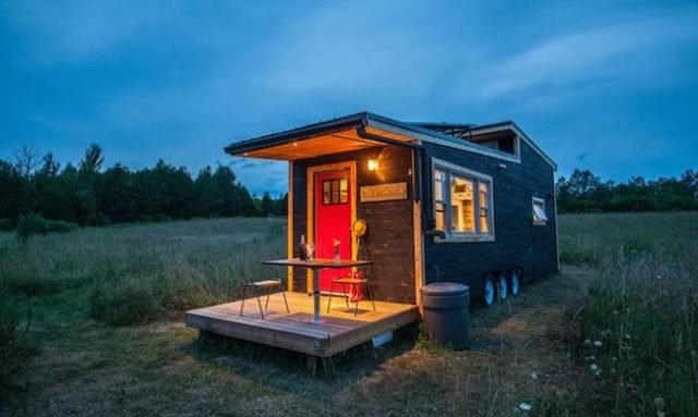 An unusual timber trailer