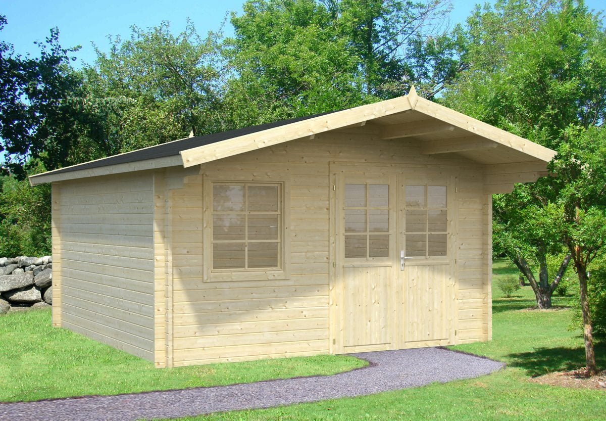 Britta (14.6 sqm) Swiss chalet style garden cabin GardenLife Log Cabins