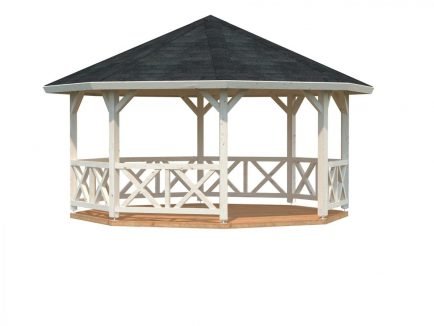 Betty (18.0 sqm) octagonal wooden garden gazebo