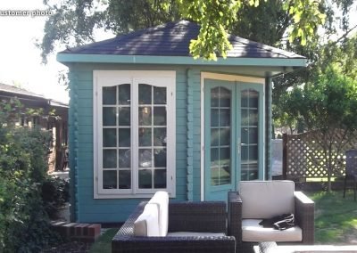 Melanie (6.8 sqm) compact corner summer house