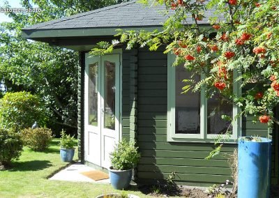 Melanie (9.6 sqm) large heavy duty corner summer house